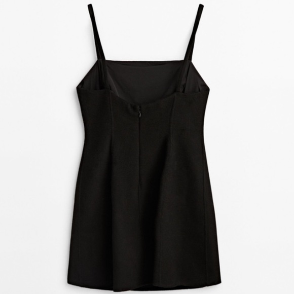 *NEW* MASSIMO DUTTI BEADED WOOL MINI DRESS - Picture 7 of 14